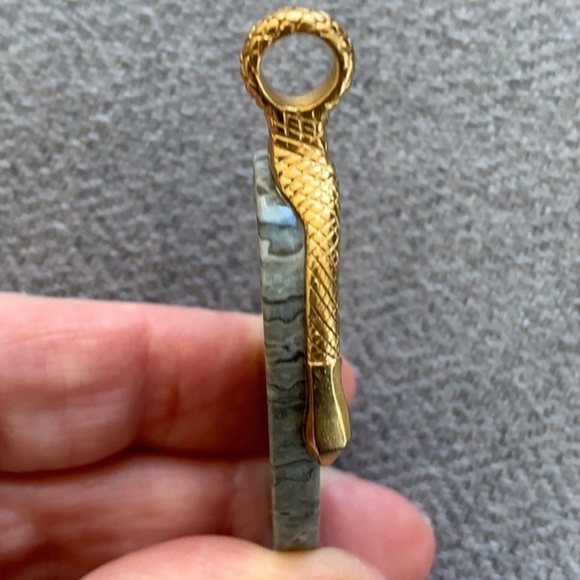 India Hicks Tribal Snake & Stone Charm - Picture 5 of 13